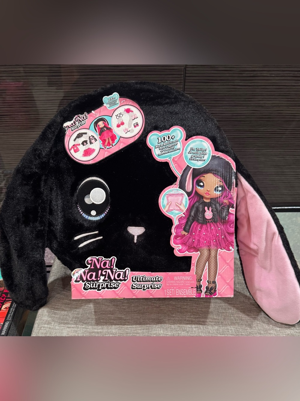RARE Na Na Na Surprise Ultimate Surprise Black Bunny Doll Set NEW SEALED NIB HTF